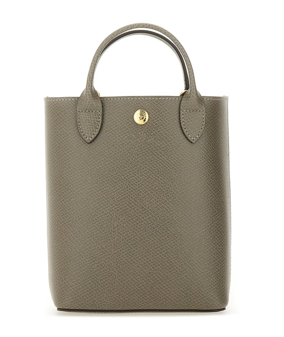 LONGCHAMP Хаки кожаная сумка тоут, фото 1