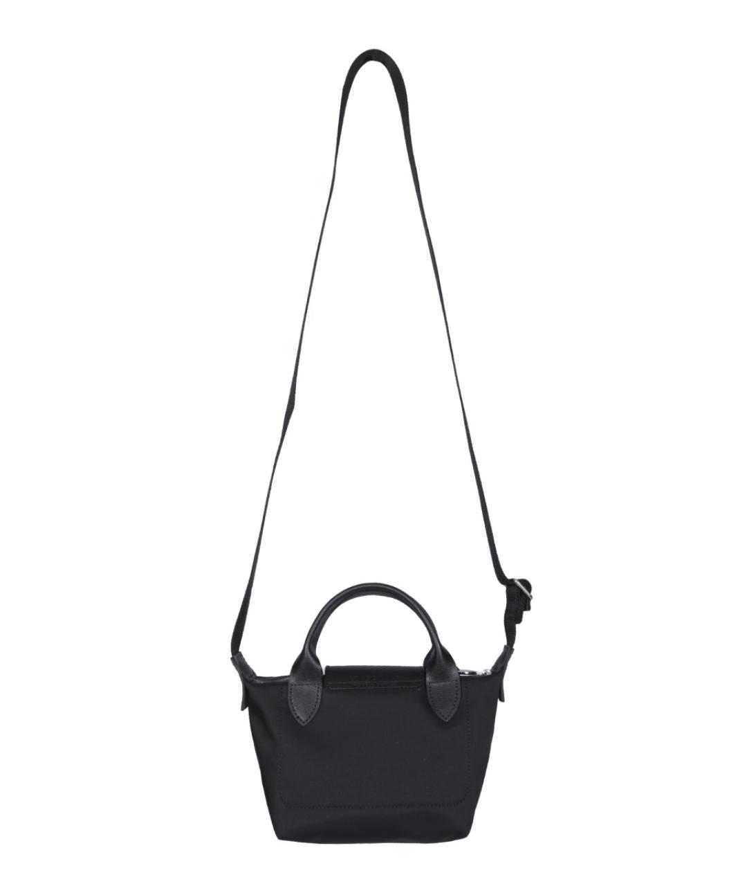 LONGCHAMP Черная синтетическая сумка тоут, фото 3