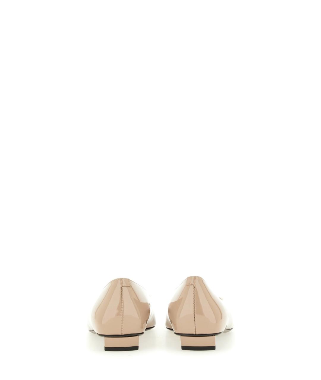 ROGER VIVIER Бежевые кожаные балетки, фото 3