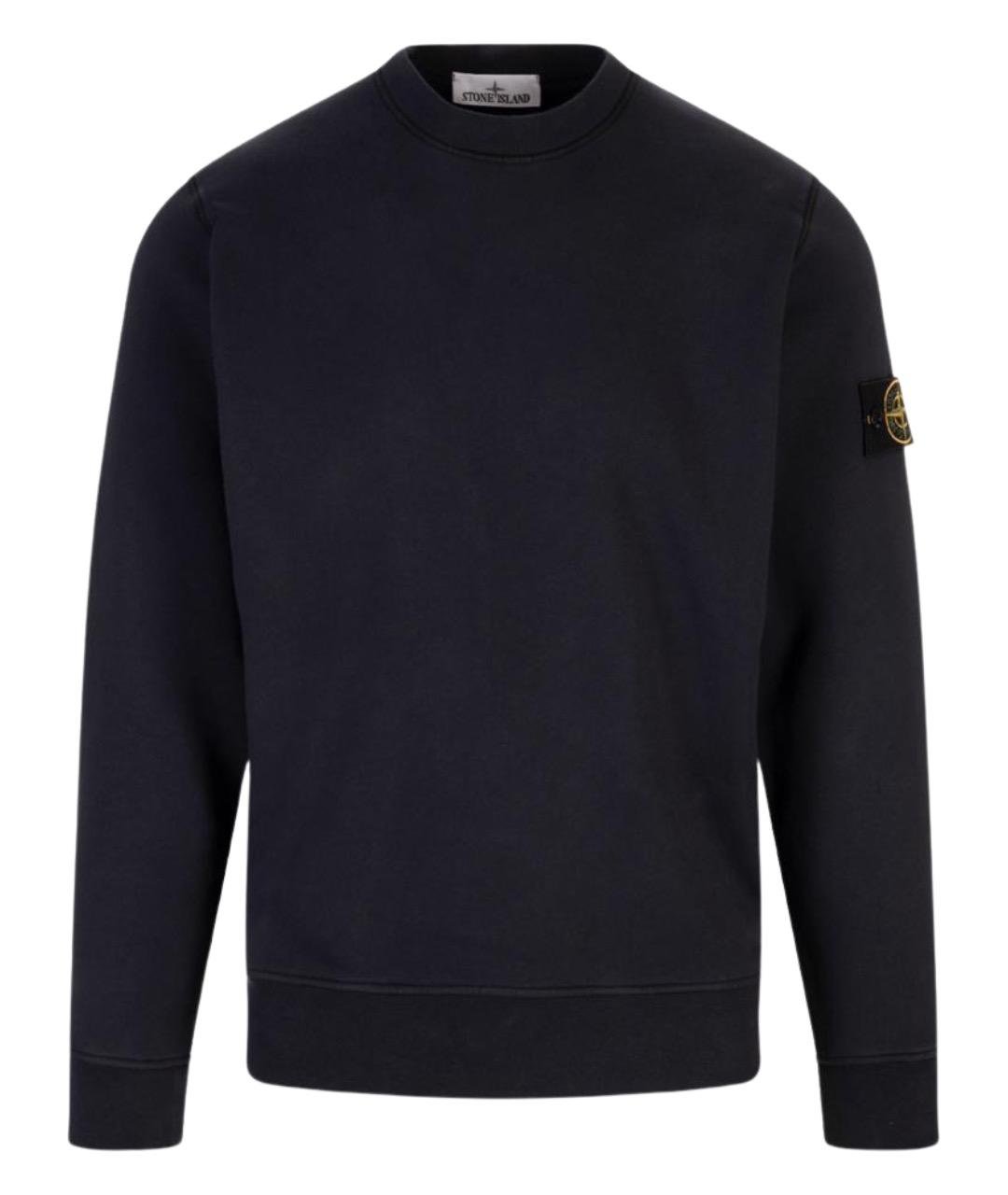 STONE ISLAND Синяя хлопковая водолазка, фото 1