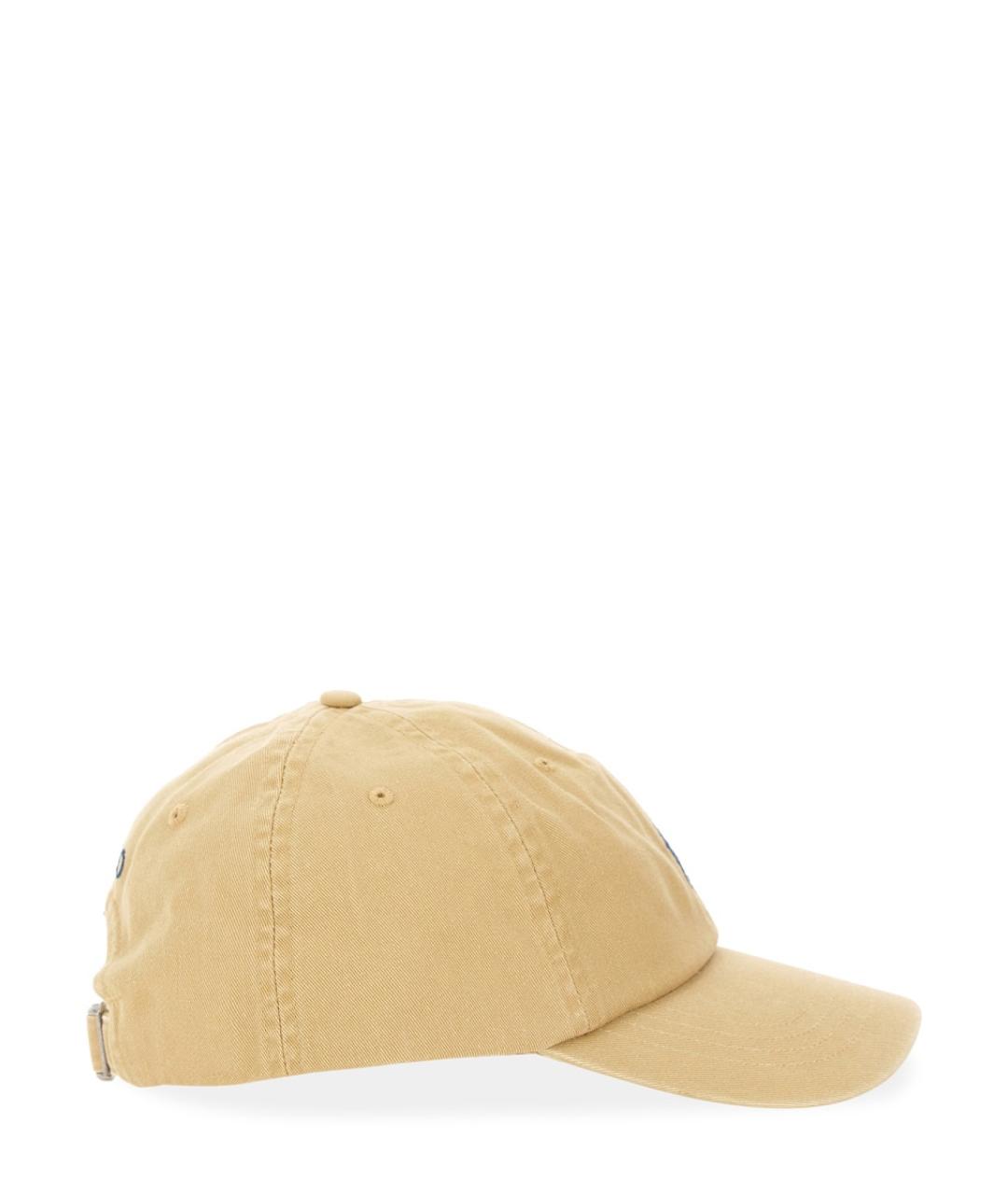 POLO RALPH LAUREN Бежевая хлопковая кепка/бейсболка, фото 2