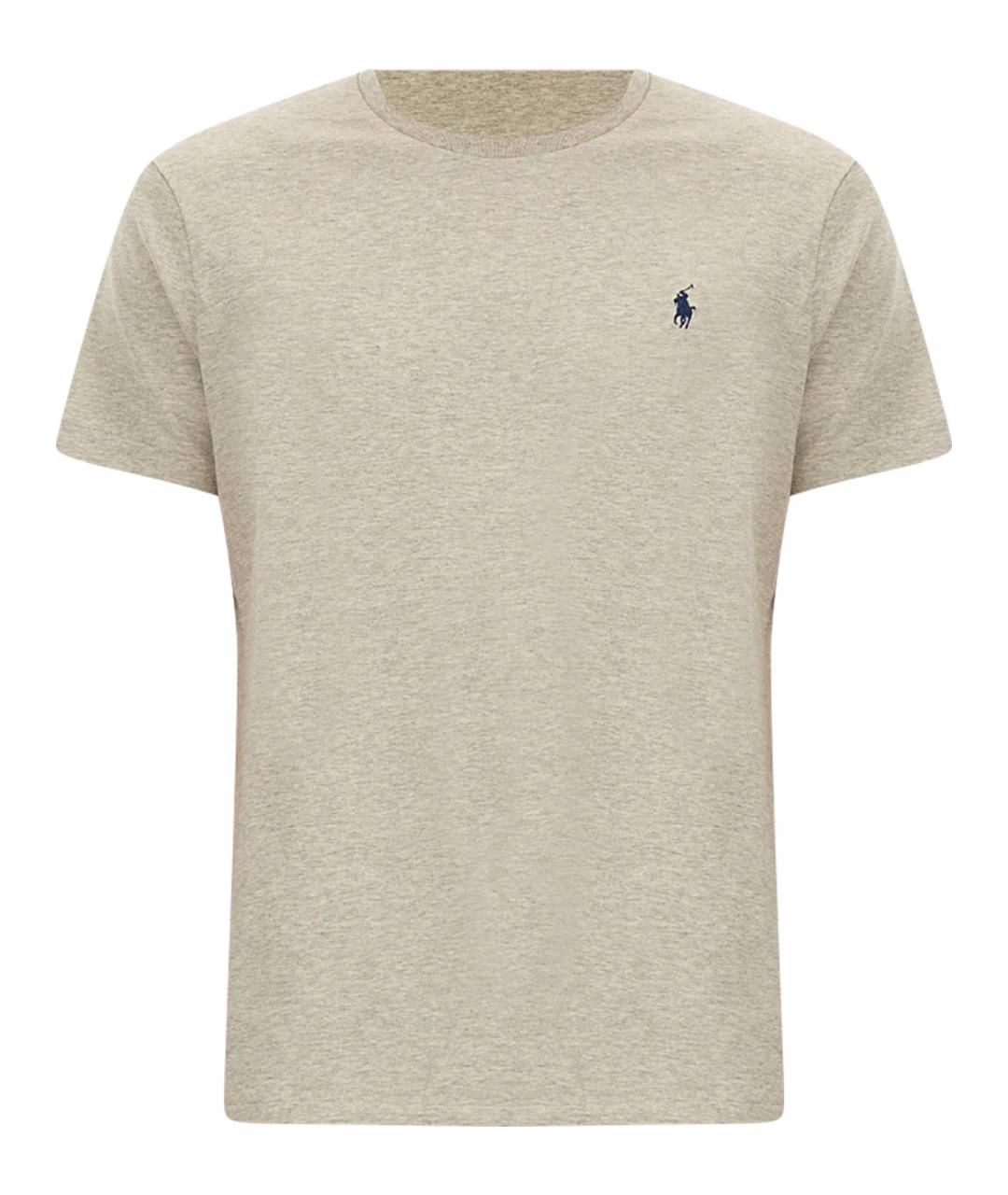 POLO RALPH LAUREN Серая хлопковая футболка, фото 1