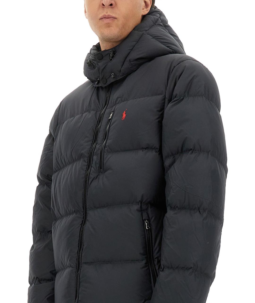 POLO RALPH LAUREN Черная полиэстеровая куртка, фото 4