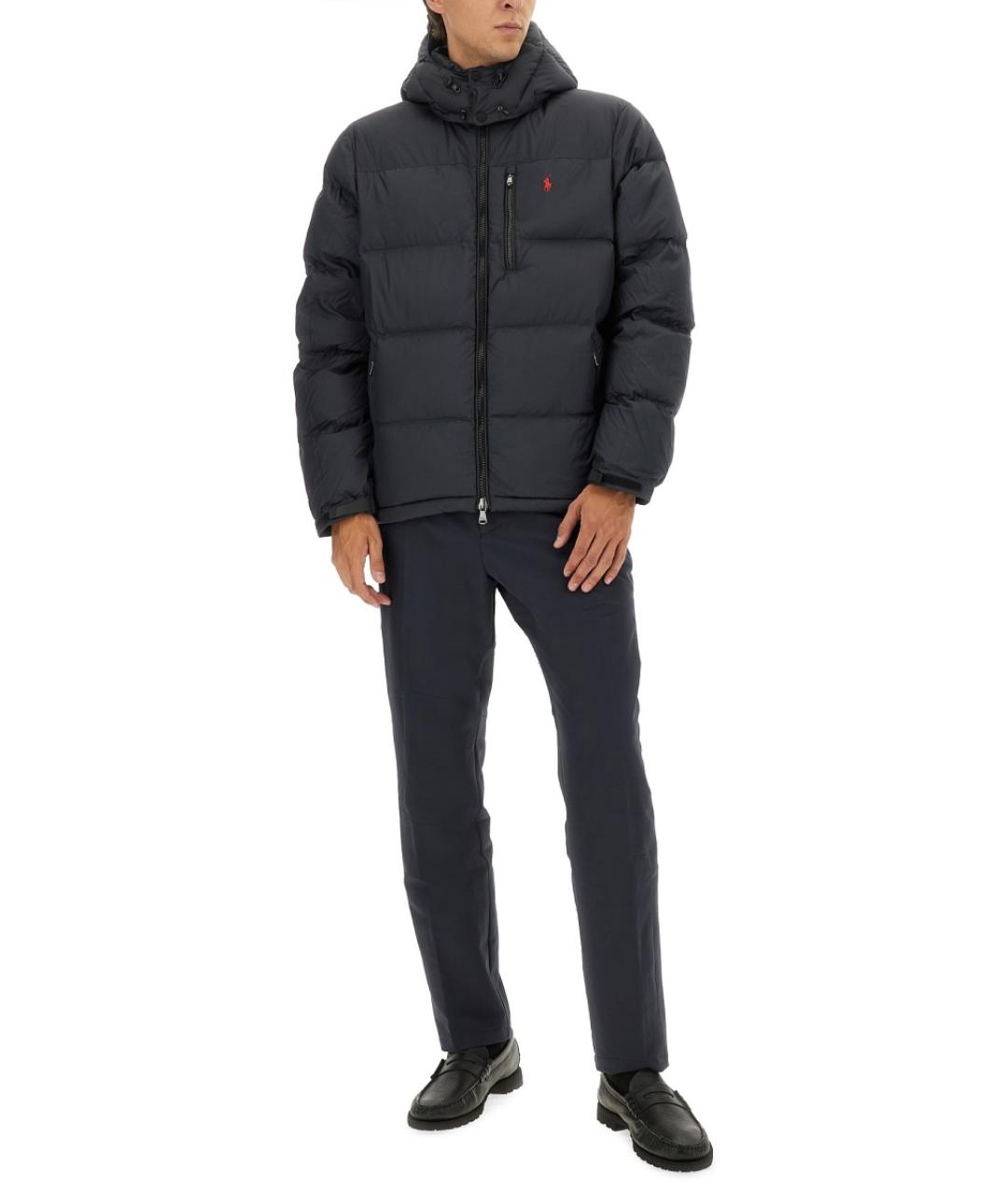 POLO RALPH LAUREN Черная полиэстеровая куртка, фото 2