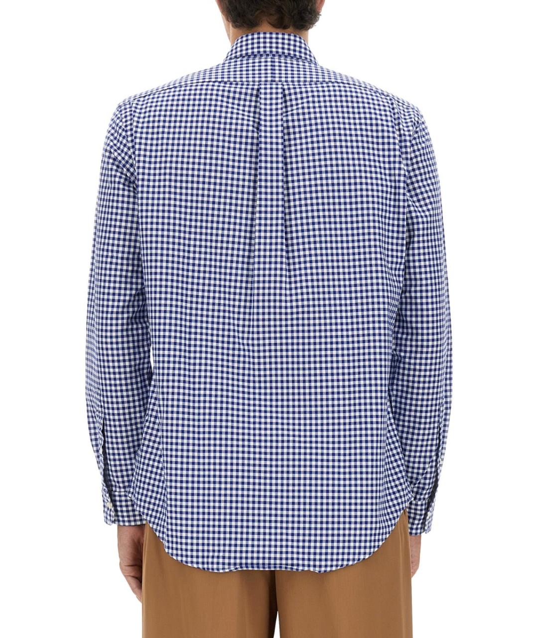 POLO RALPH LAUREN Синяя хлопковая кэжуал рубашка, фото 4