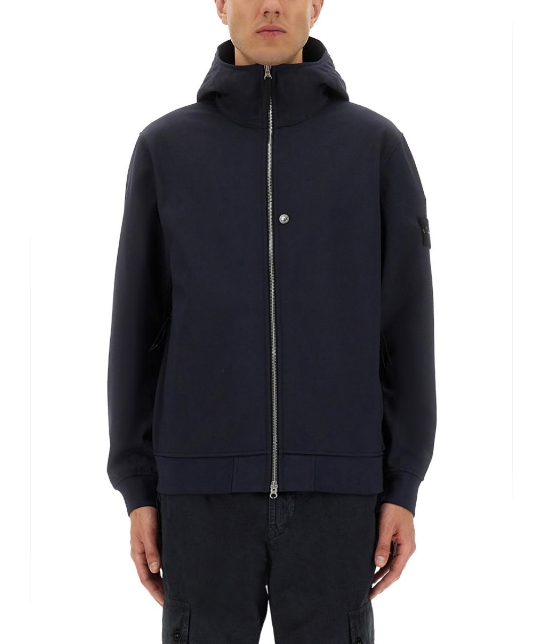 STONE ISLAND Синяя полиэстеровая куртка, фото 2