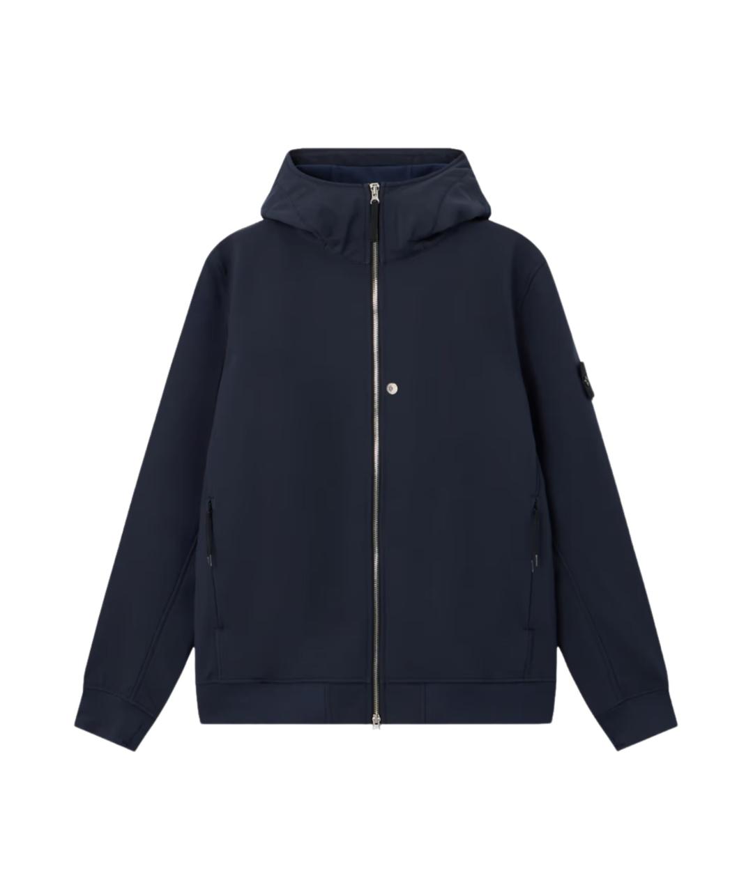 STONE ISLAND Синяя полиэстеровая куртка, фото 1