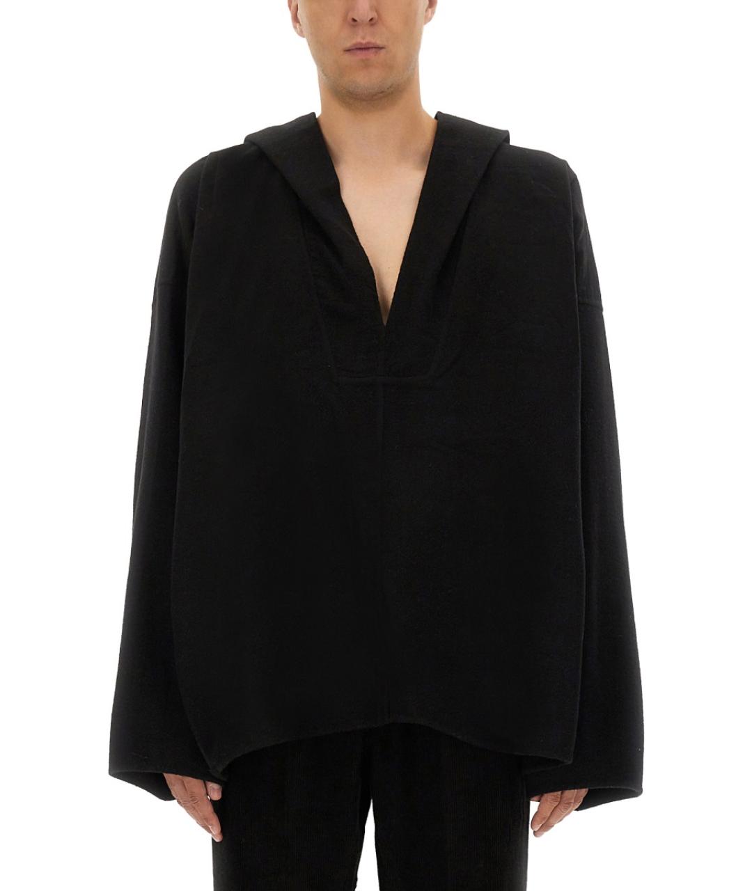 RICK OWENS Черная кашемировая куртка, фото 5