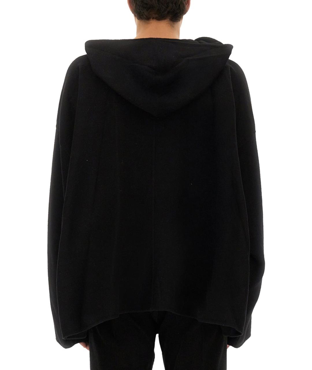 RICK OWENS Черная кашемировая куртка, фото 3