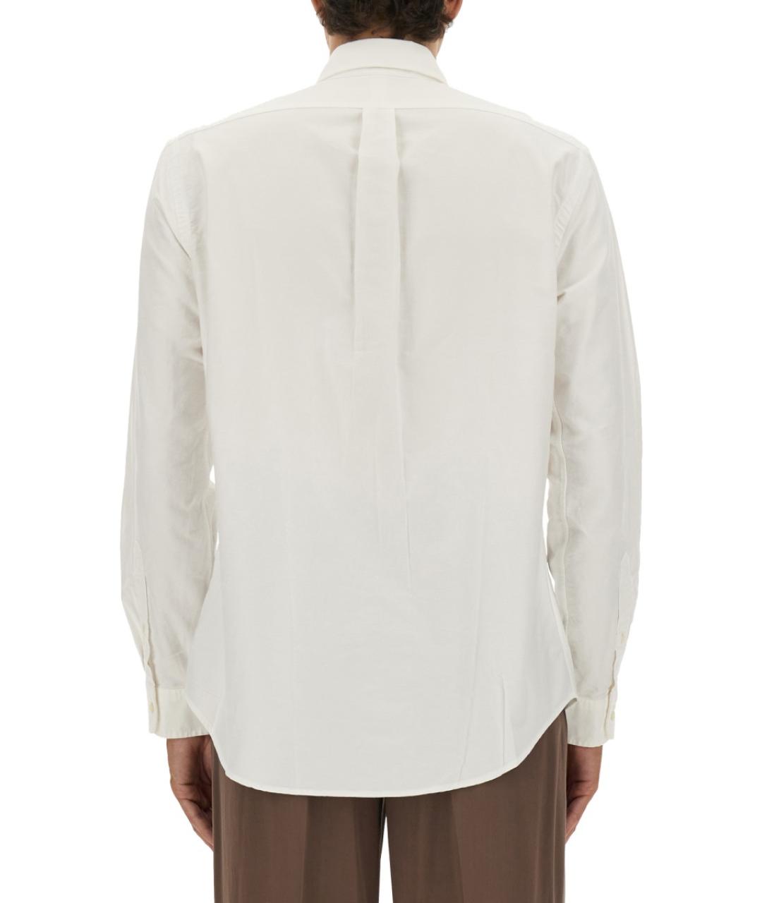 POLO RALPH LAUREN Белая хлопковая кэжуал рубашка, фото 4