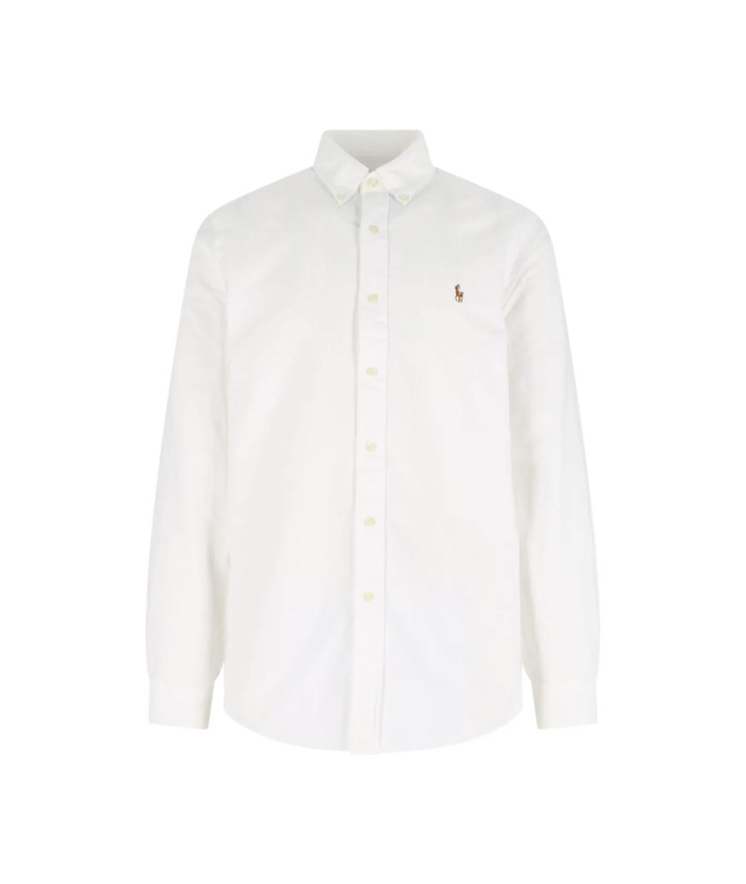 POLO RALPH LAUREN Белая хлопковая кэжуал рубашка, фото 1