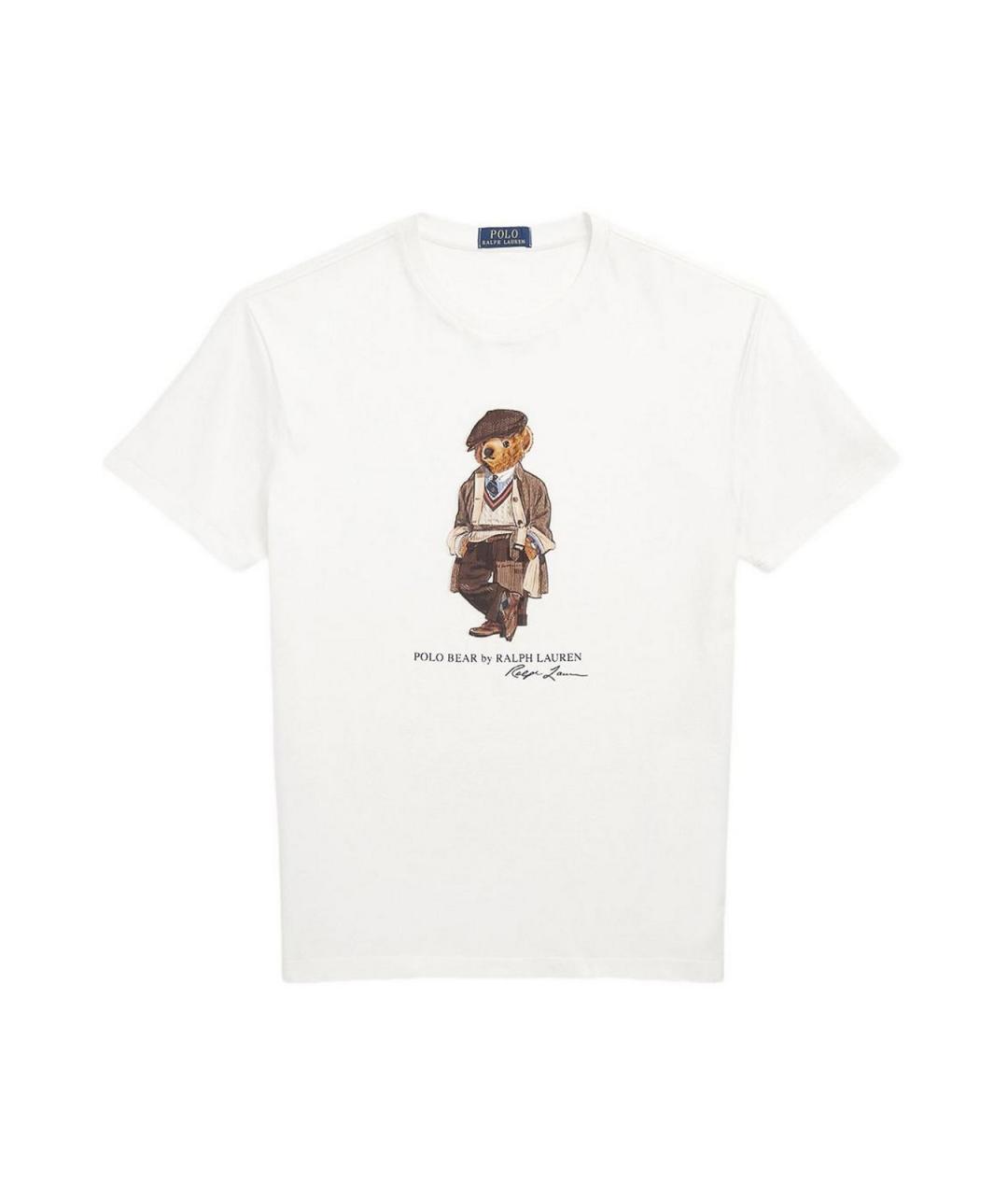 POLO RALPH LAUREN Белая хлопковая футболка, фото 1