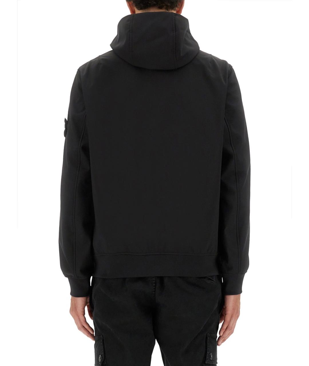 STONE ISLAND Черная полиэстеровая куртка, фото 4