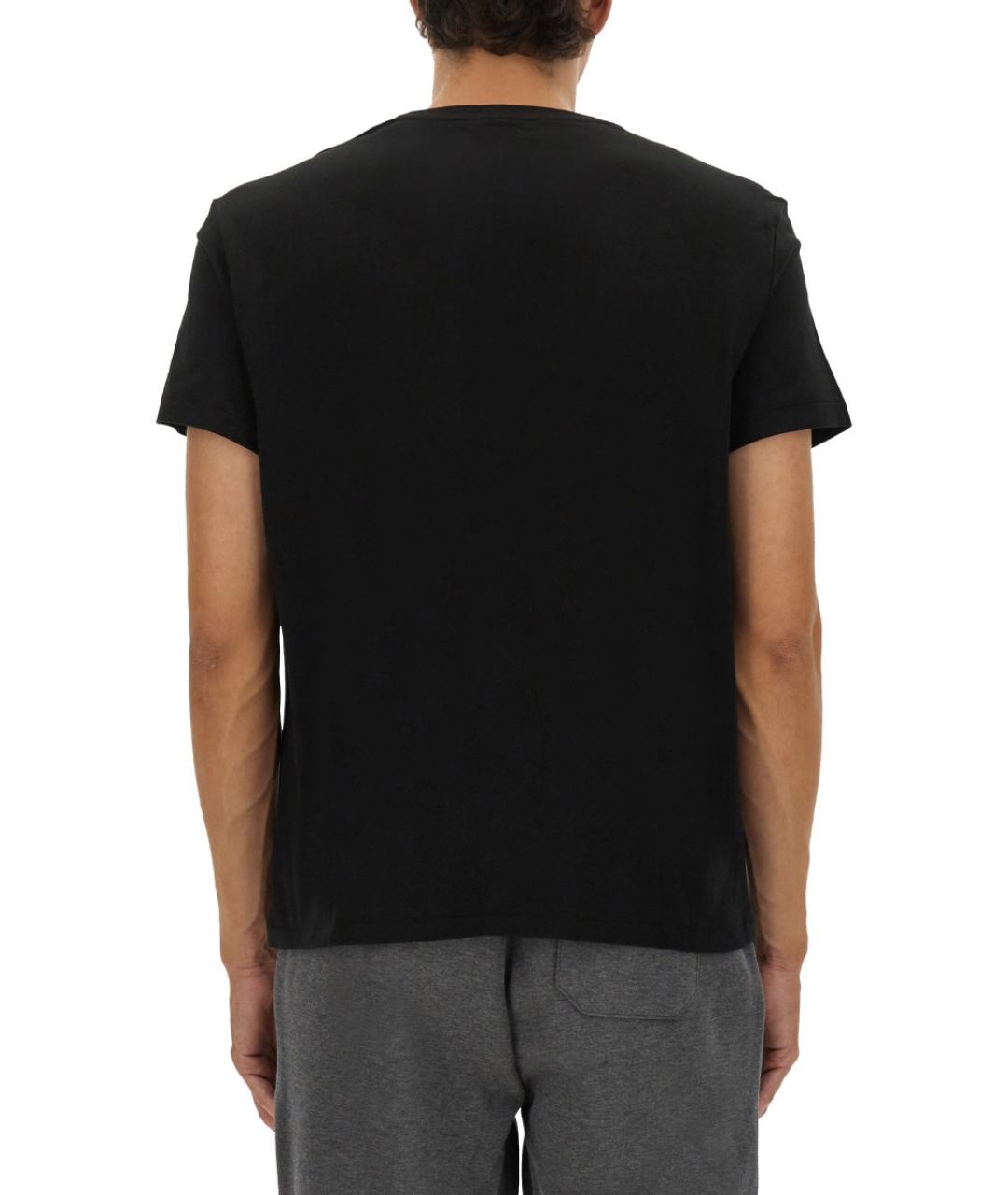 POLO RALPH LAUREN Черная хлопковая футболка, фото 4