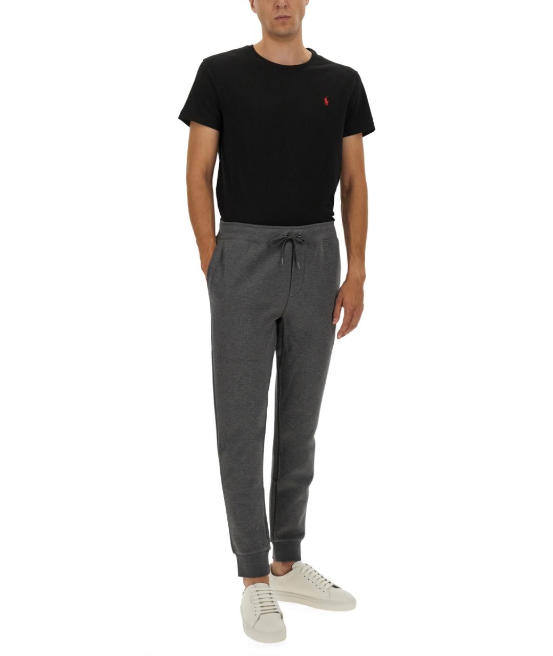 POLO RALPH LAUREN Черная хлопковая футболка, фото 3