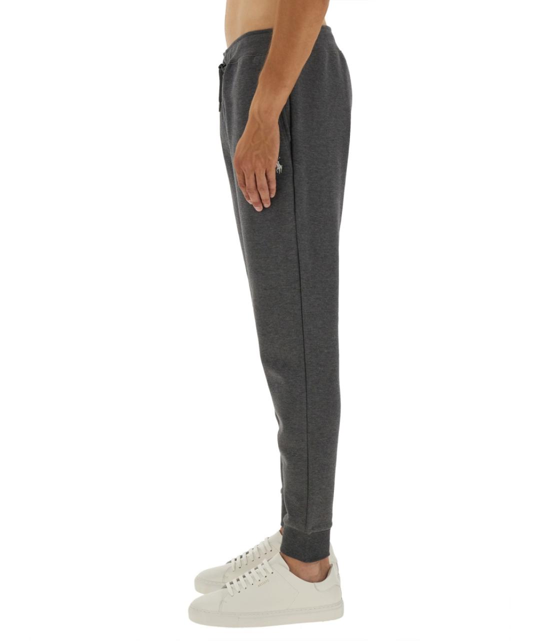 POLO RALPH LAUREN Серые хлопковые повседневные брюки, фото 4