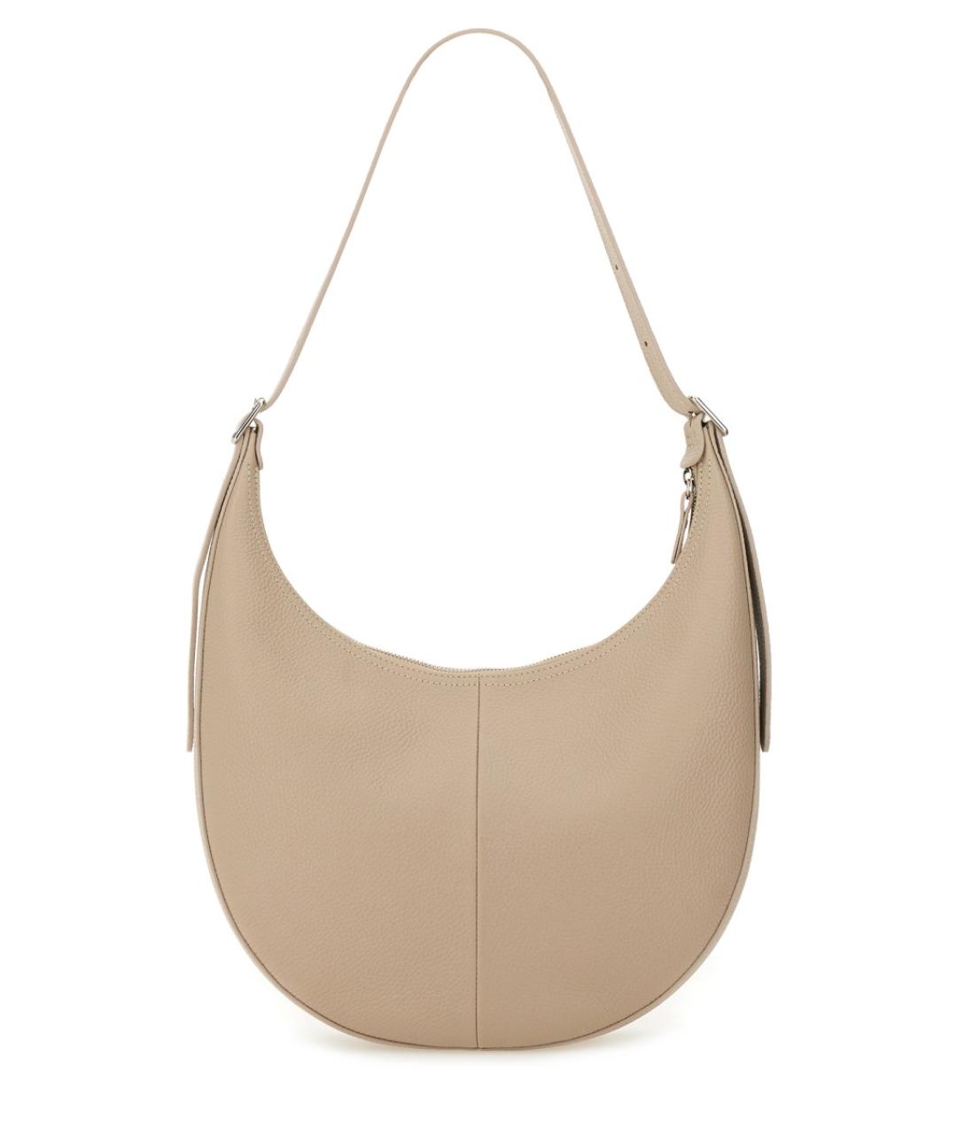 LONGCHAMP Бежевая кожаная сумка через плечо, фото 2