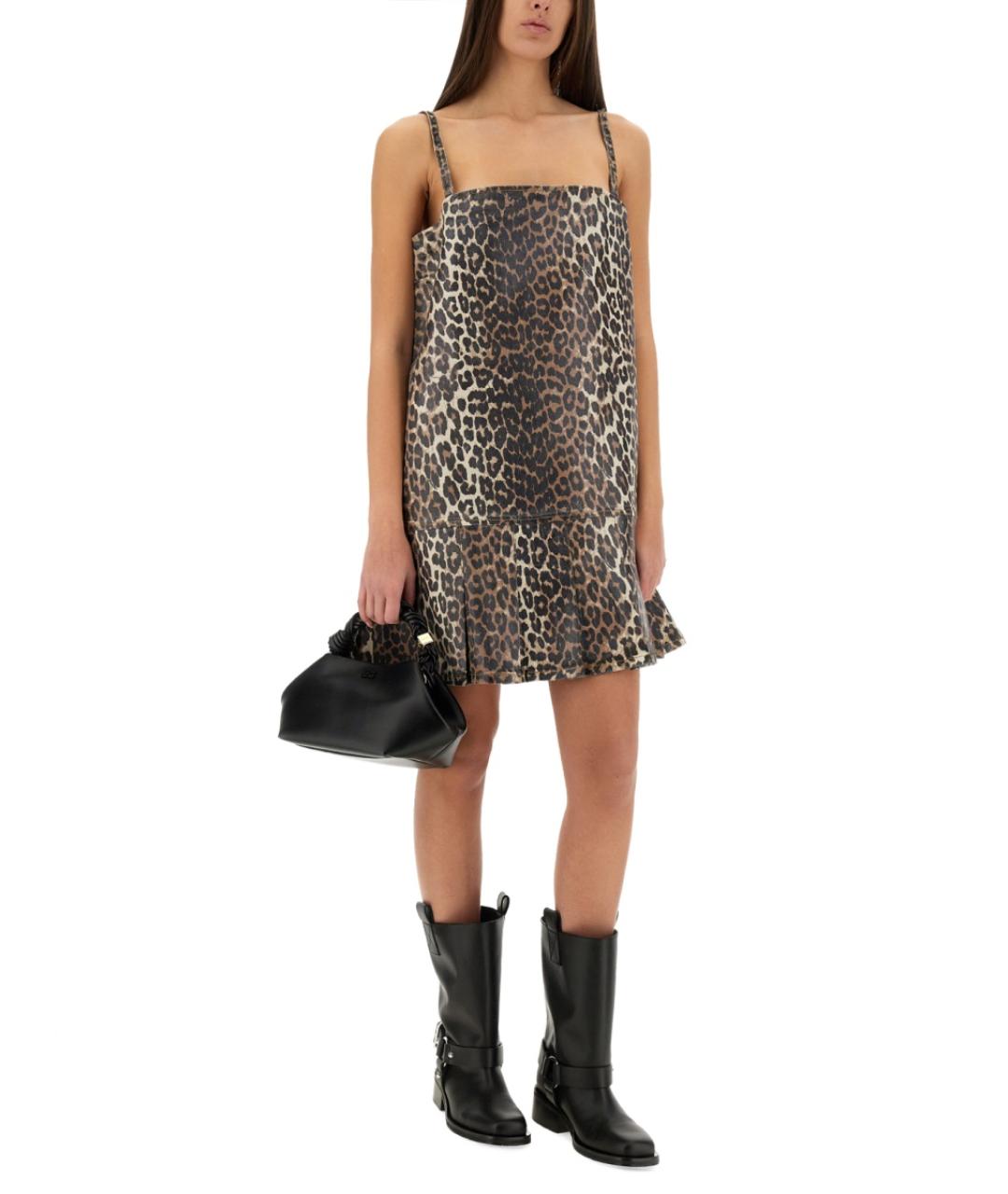 GANNI Мульти хлопковое повседневное платье, фото 3