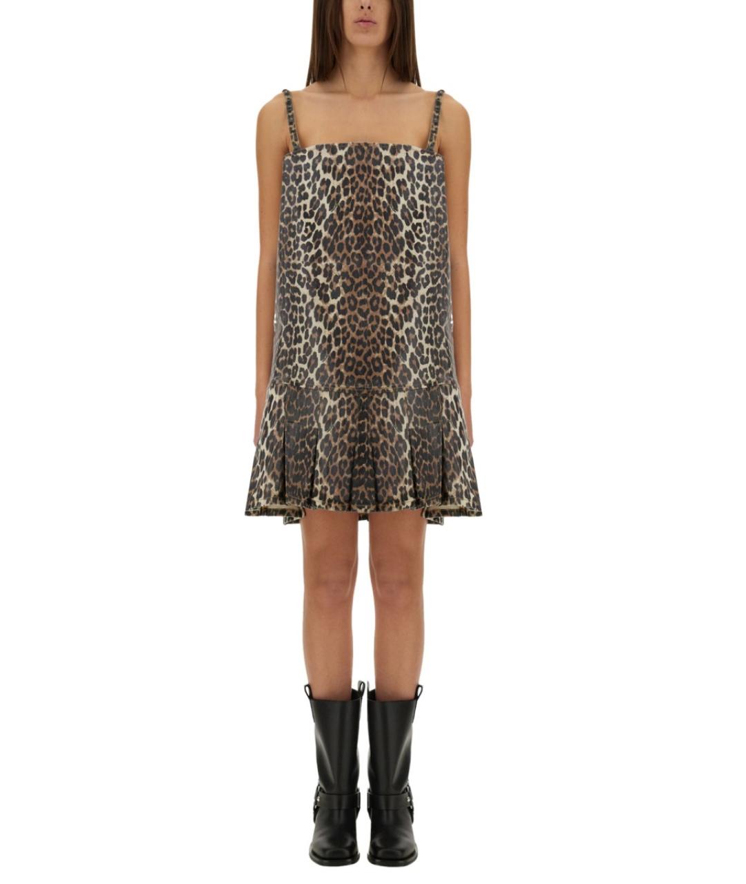 GANNI Мульти хлопковое повседневное платье, фото 2