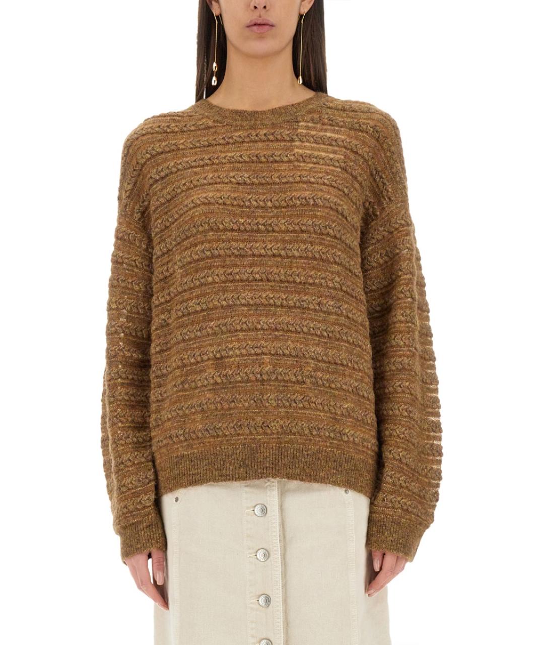 ISABEL MARANT ETOILE Бежевый шерстяной джемпер / свитер, фото 3