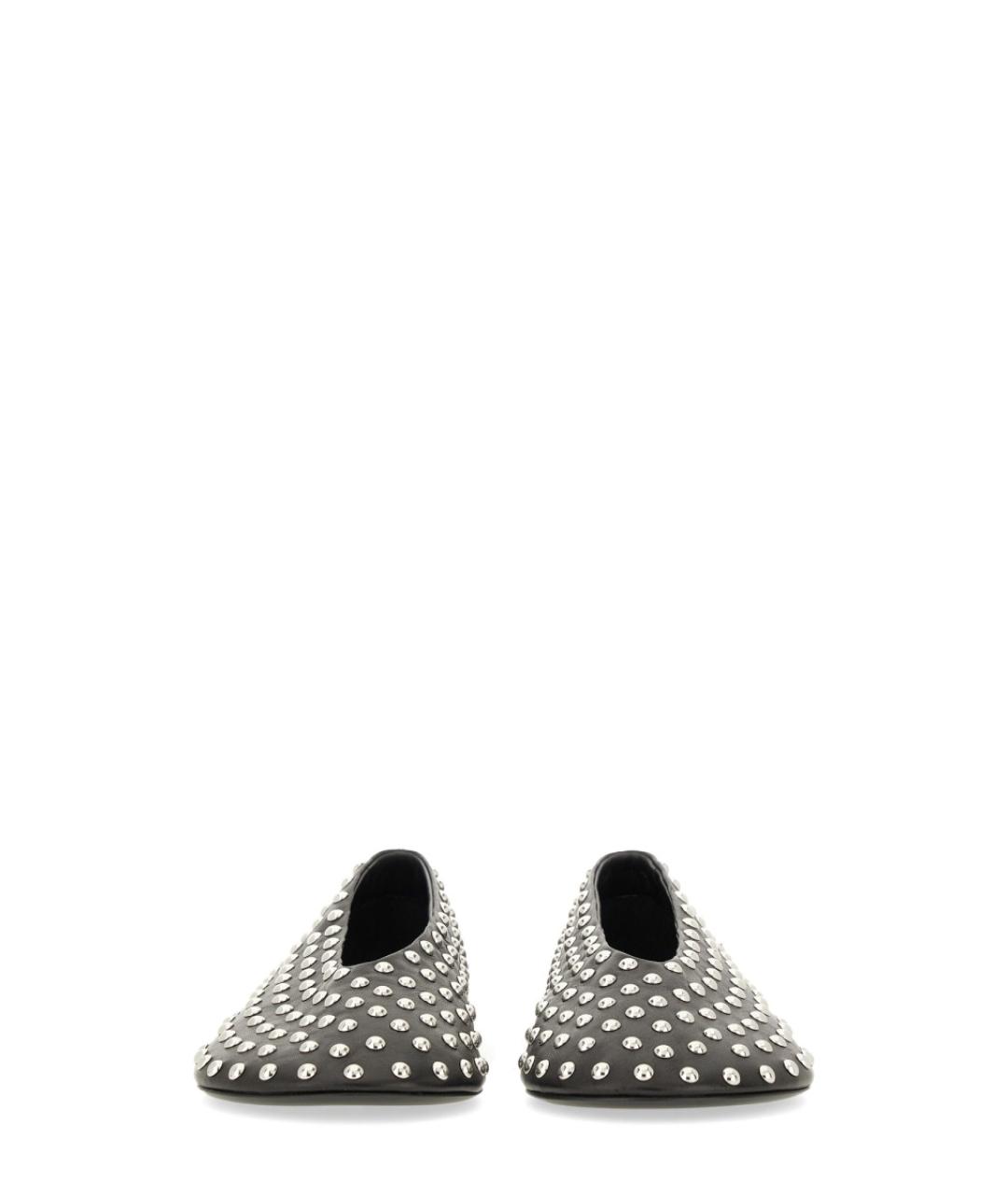 JIL SANDER Черные кожаные балетки, фото 4