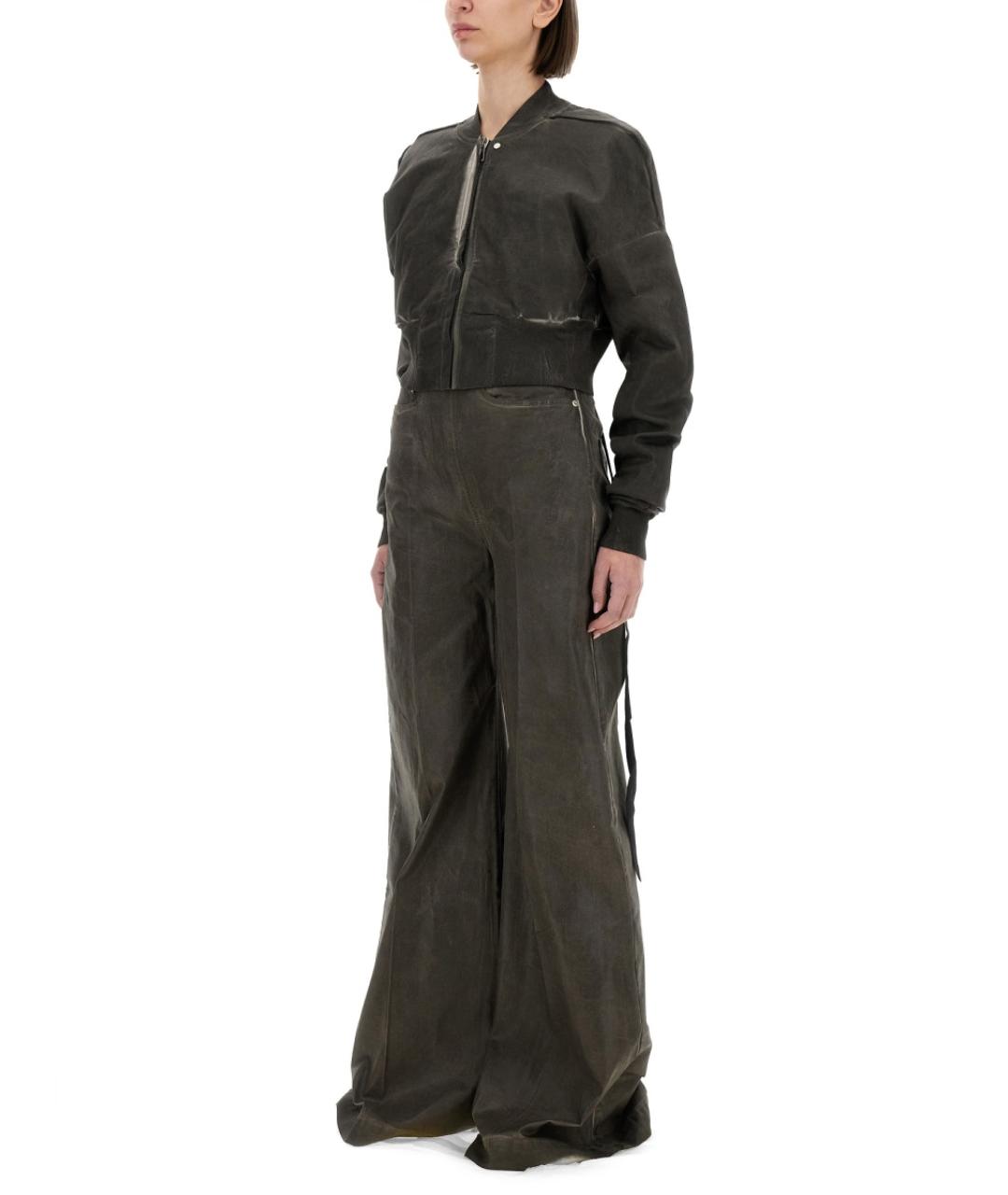 RICK OWENS DRKSHDW Серая хлопковая куртка, фото 2