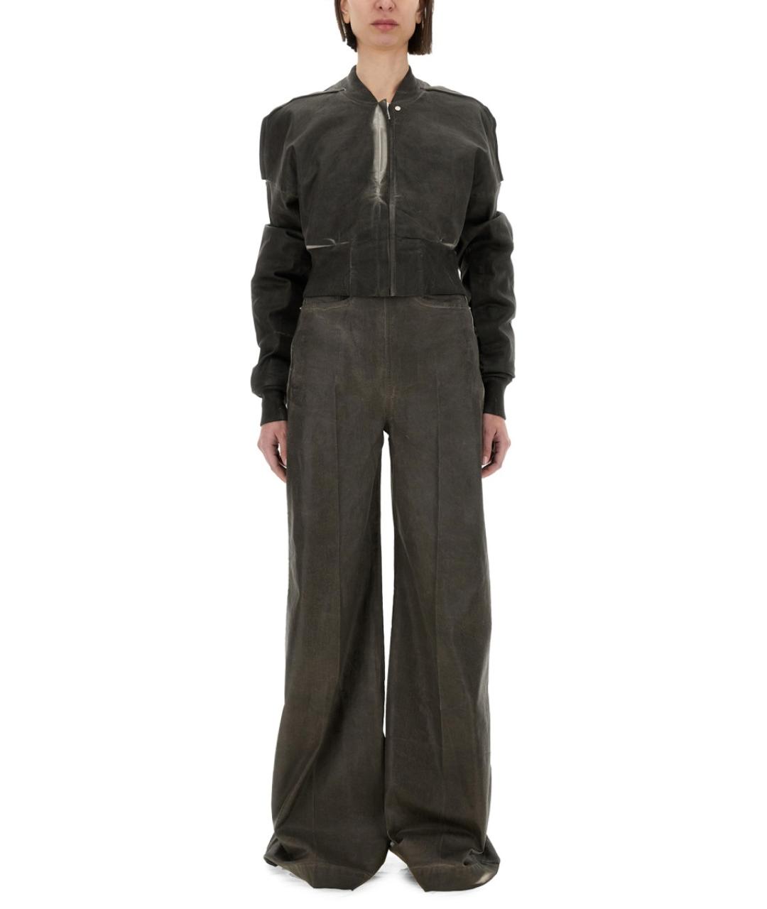 RICK OWENS DRKSHDW Серая хлопковая куртка, фото 5