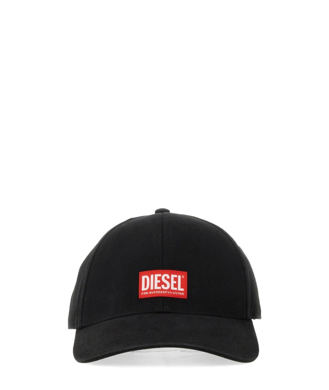 DIESEL Черная хлопковая кепка/бейсболка, фото 1