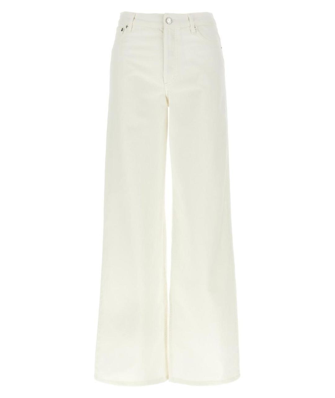 A.P.C. Белые хлопковые прямые джинсы, фото 1