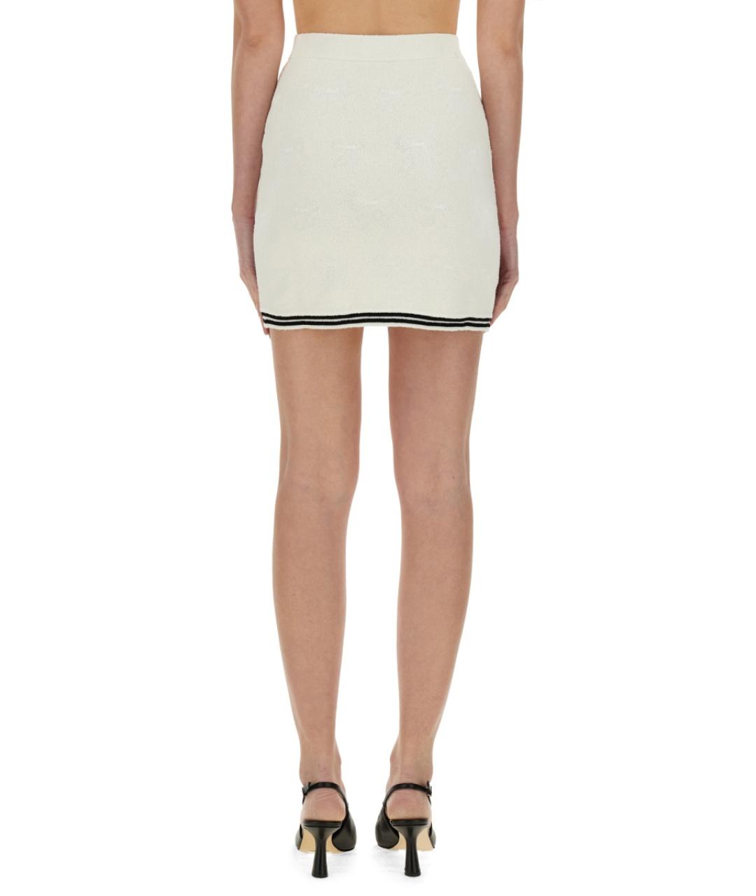 SELF-PORTRAIT Бежевая хлопковая юбка мини, фото 3