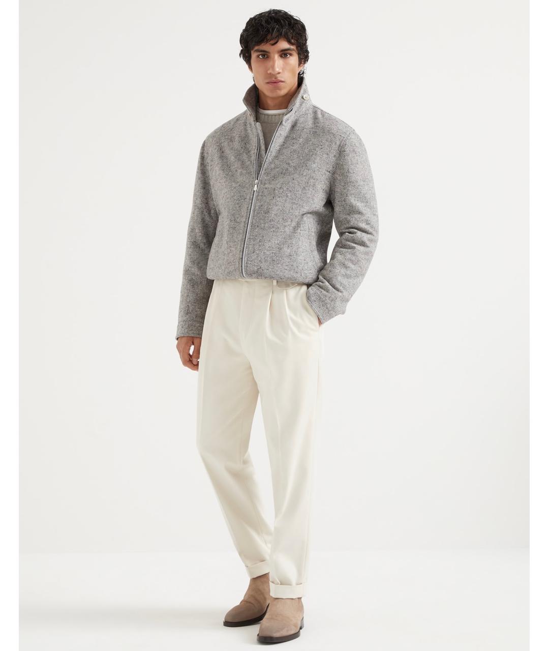 BRUNELLO CUCINELLI Серая куртка, фото 5