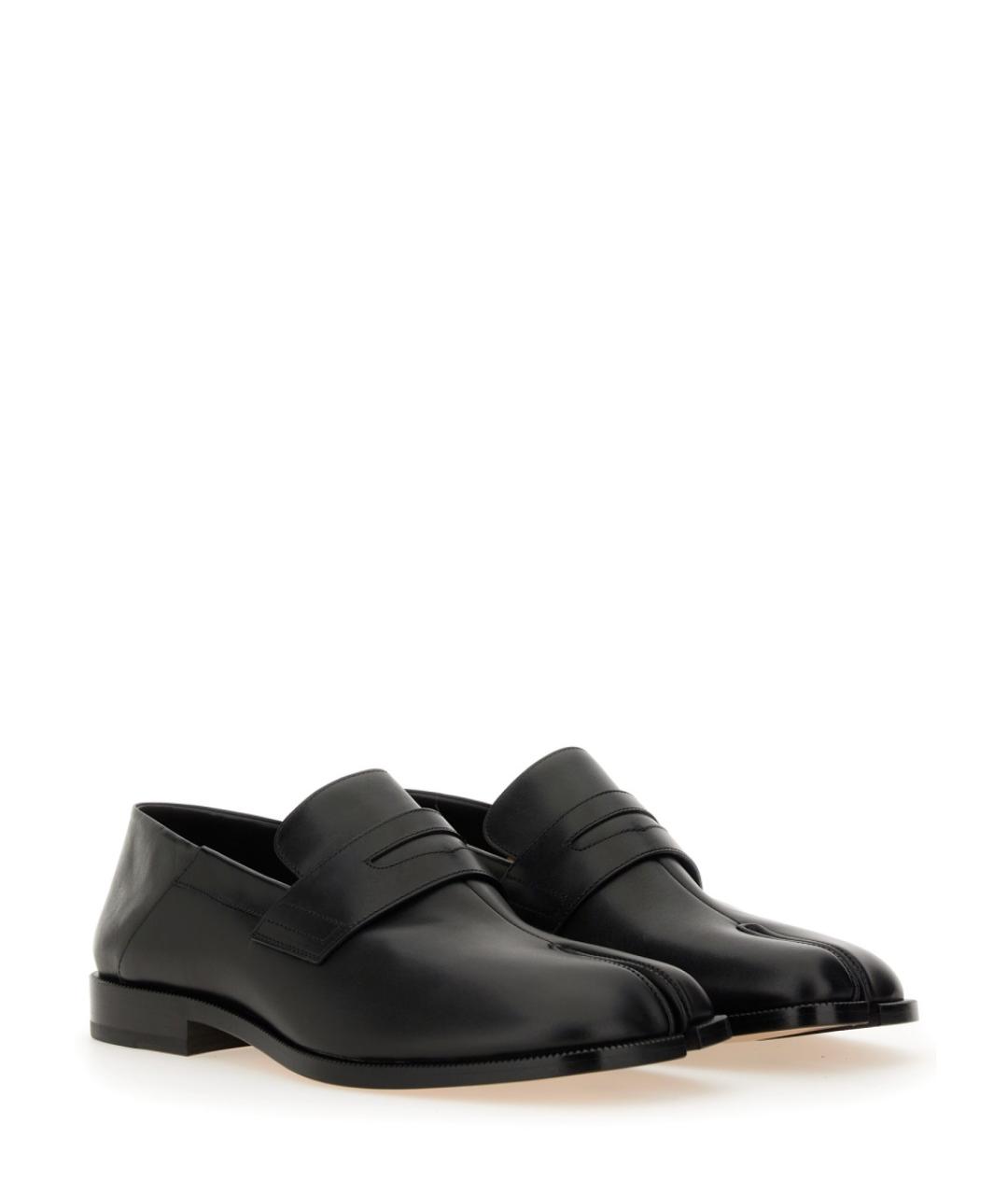 MAISON MARGIELA Черные кожаные лоферы, фото 2