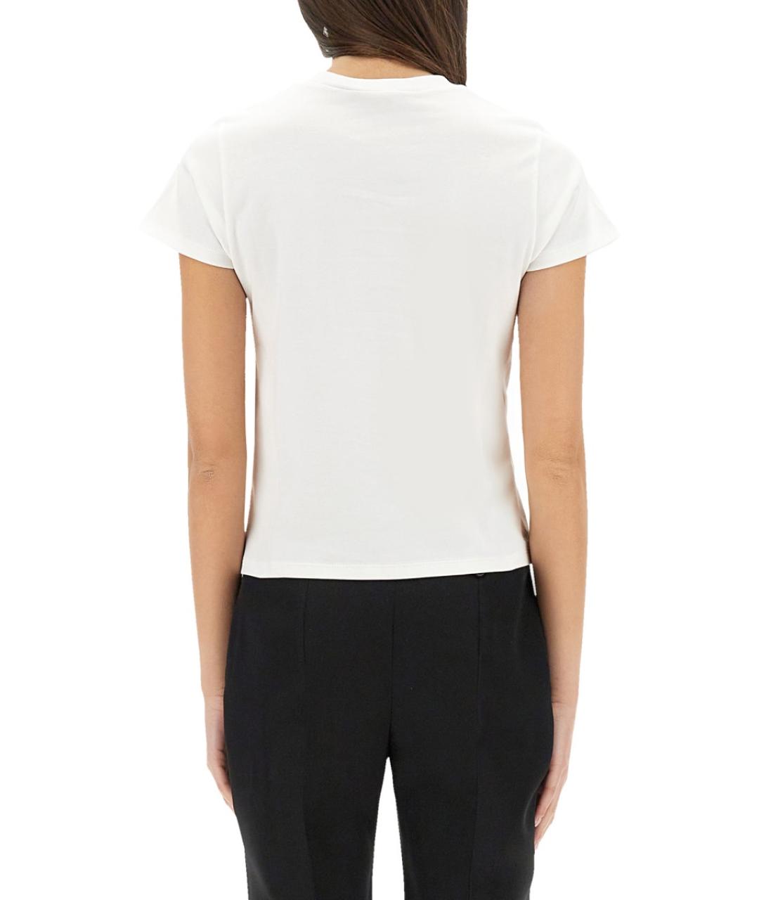 ALEXANDER MCQUEEN Белая хлопковая футболка, фото 4