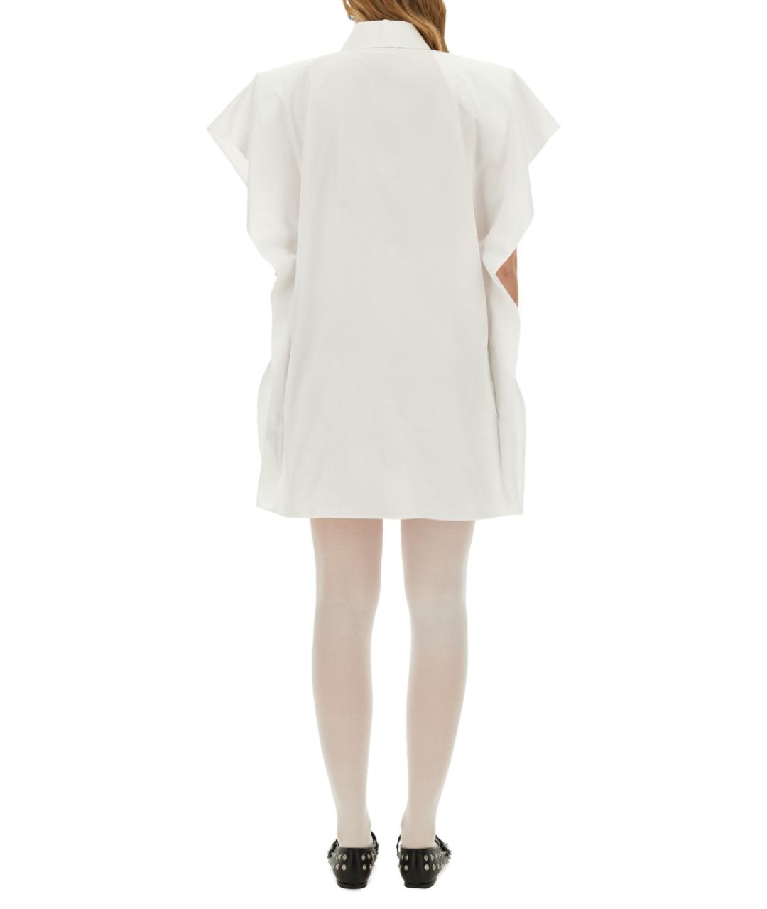 STELLA MCCARTNEY Белое хлопковое повседневное платье, фото 4