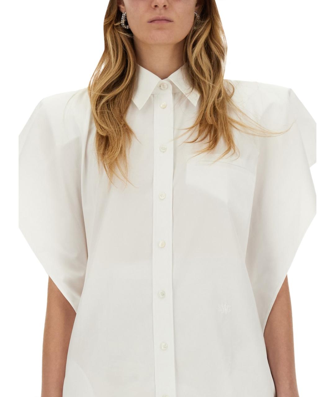 STELLA MCCARTNEY Белое хлопковое повседневное платье, фото 5