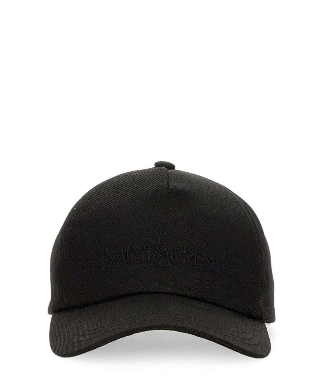 SAINT LAURENT Черная синтетическая кепка, фото 1