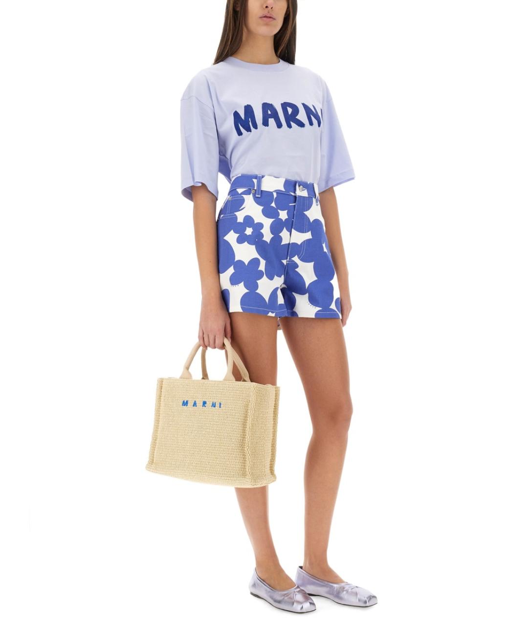 MARNI Мульти хлопковые шорты, фото 3