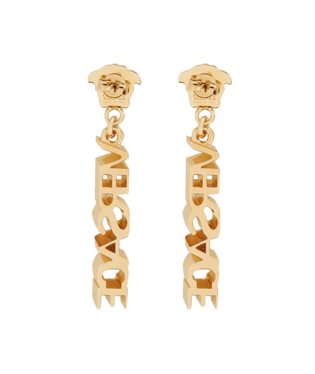 VERSACE Золотые металлические серьги, фото 2
