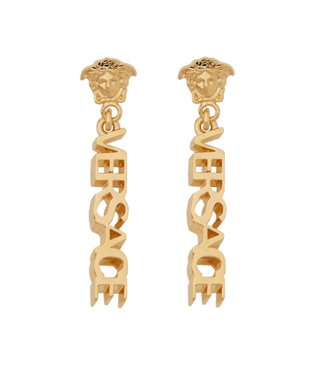 VERSACE Золотые металлические серьги, фото 1