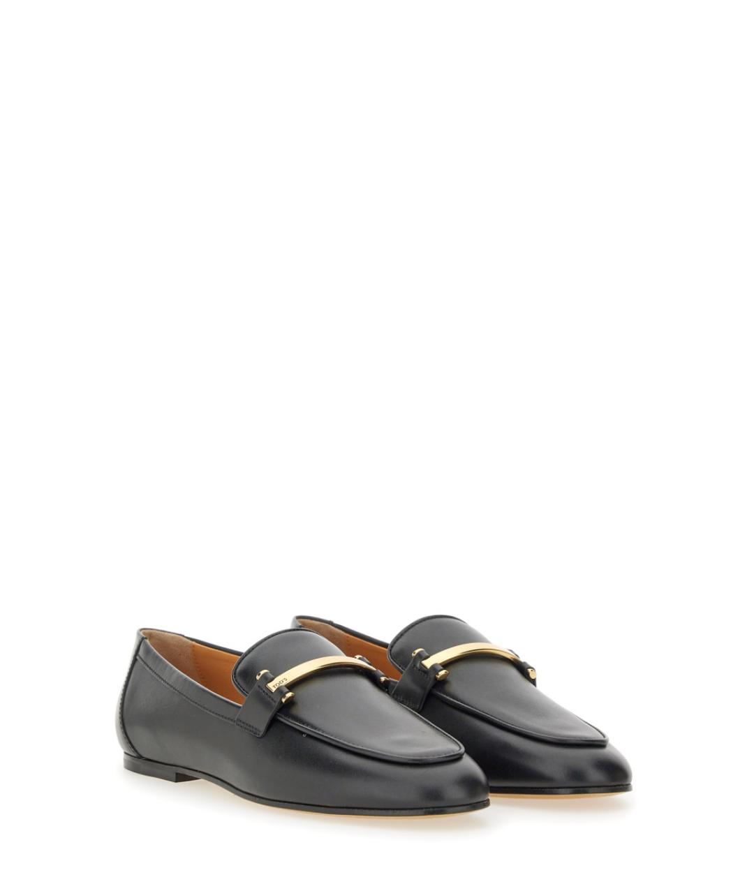 TOD'S Черные кожаные лоферы, фото 3