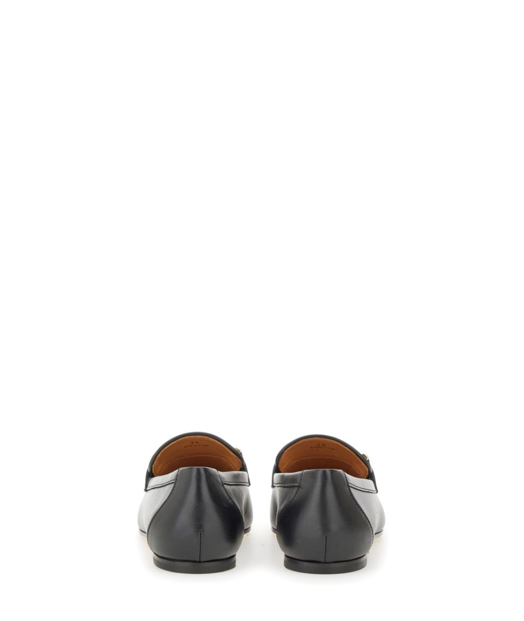 TOD'S Черные кожаные лоферы, фото 4