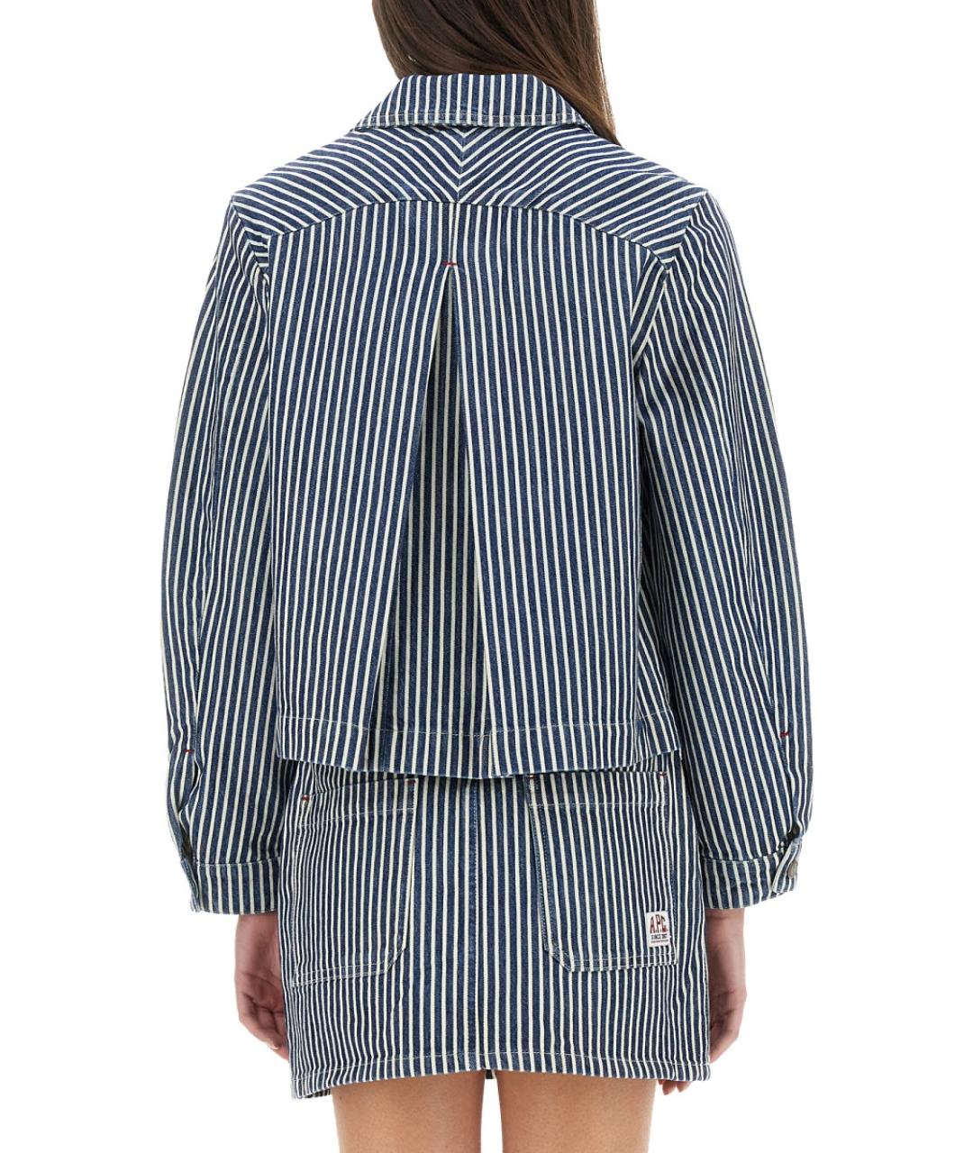 A.P.C. Синяя хлопковая куртка, фото 4