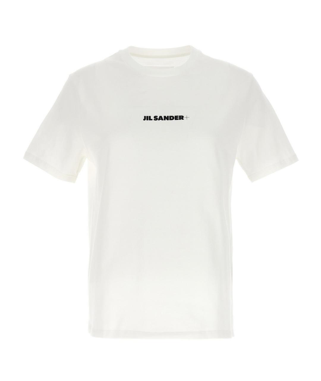 JIL SANDER Белая хлопковая футболка, фото 1