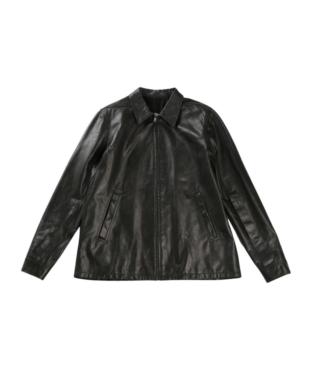 RICK OWENS Черная кожаная куртка, фото 1