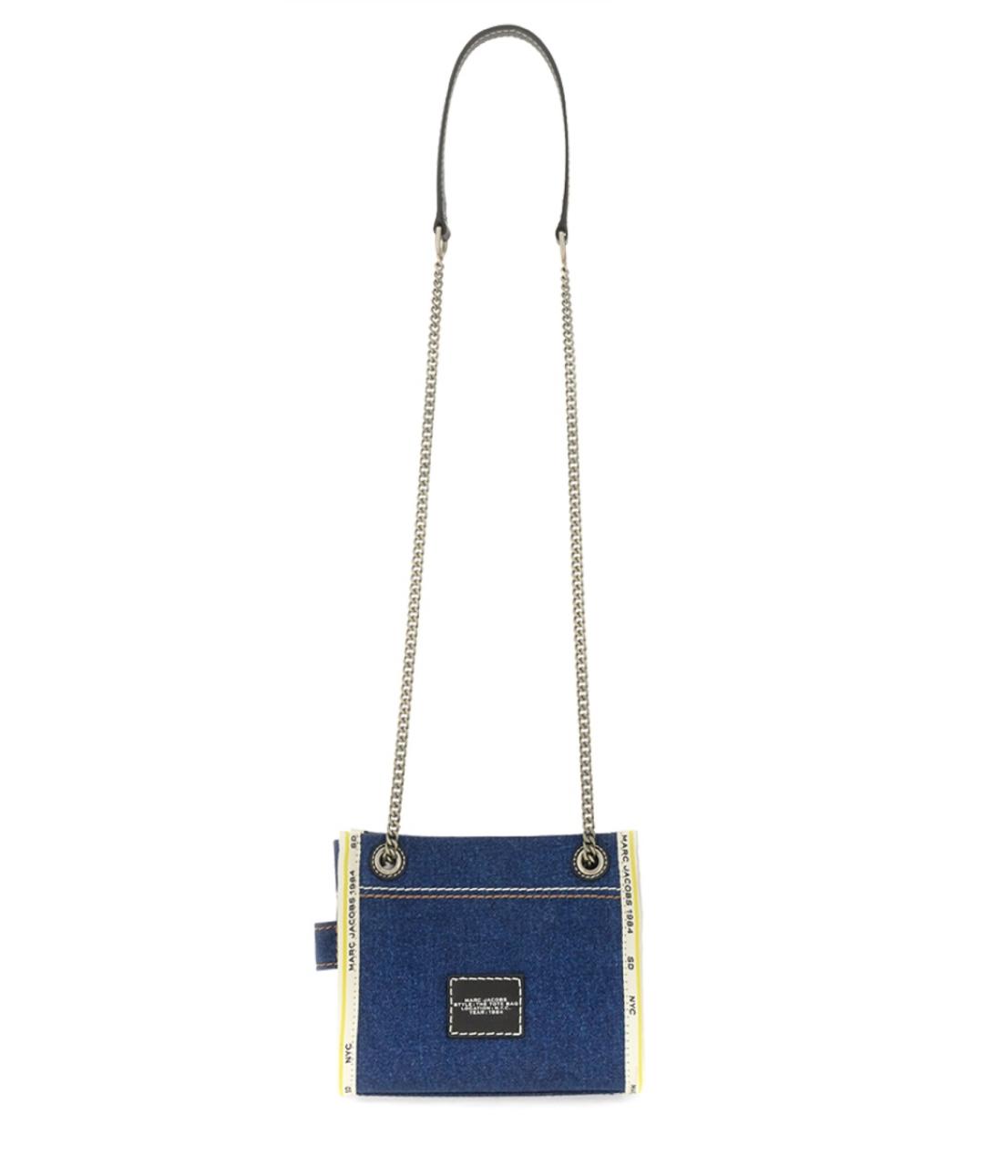 MARC JACOBS Синяя хлопковая сумка через плечо, фото 2