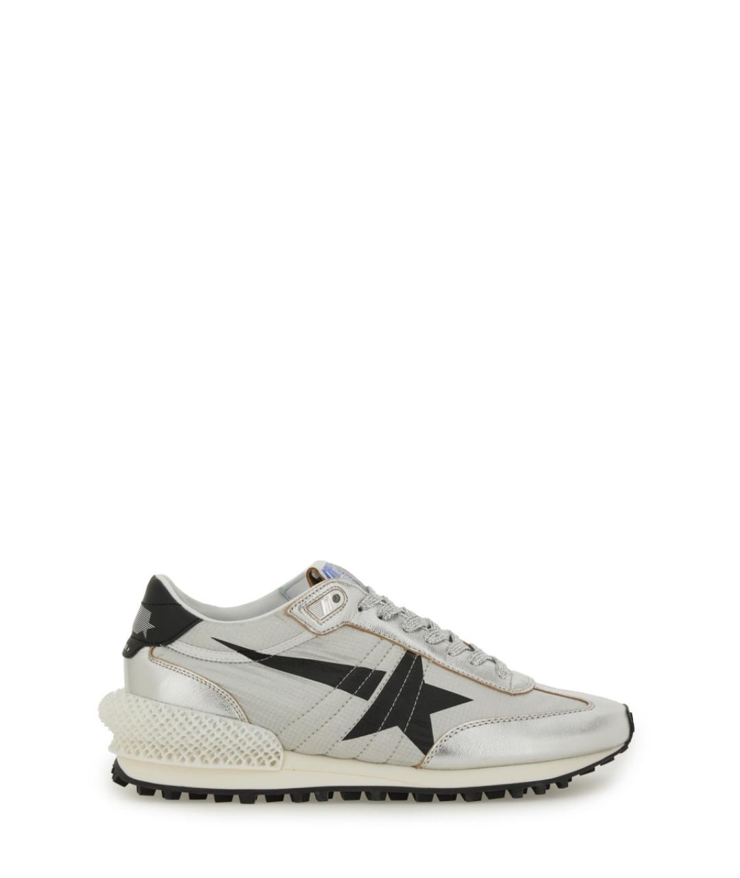 GOLDEN GOOSE DELUXE BRAND Серебряные синтетические кроссовки, фото 1
