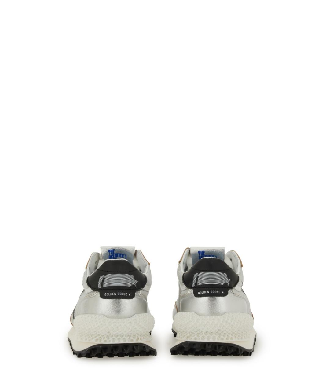 GOLDEN GOOSE DELUXE BRAND Серебряные синтетические кроссовки, фото 3
