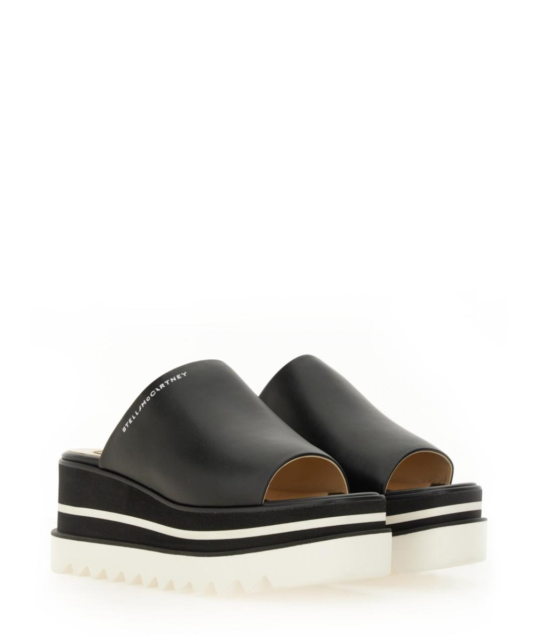 STELLA MCCARTNEY Черные шлепанцы, фото 4