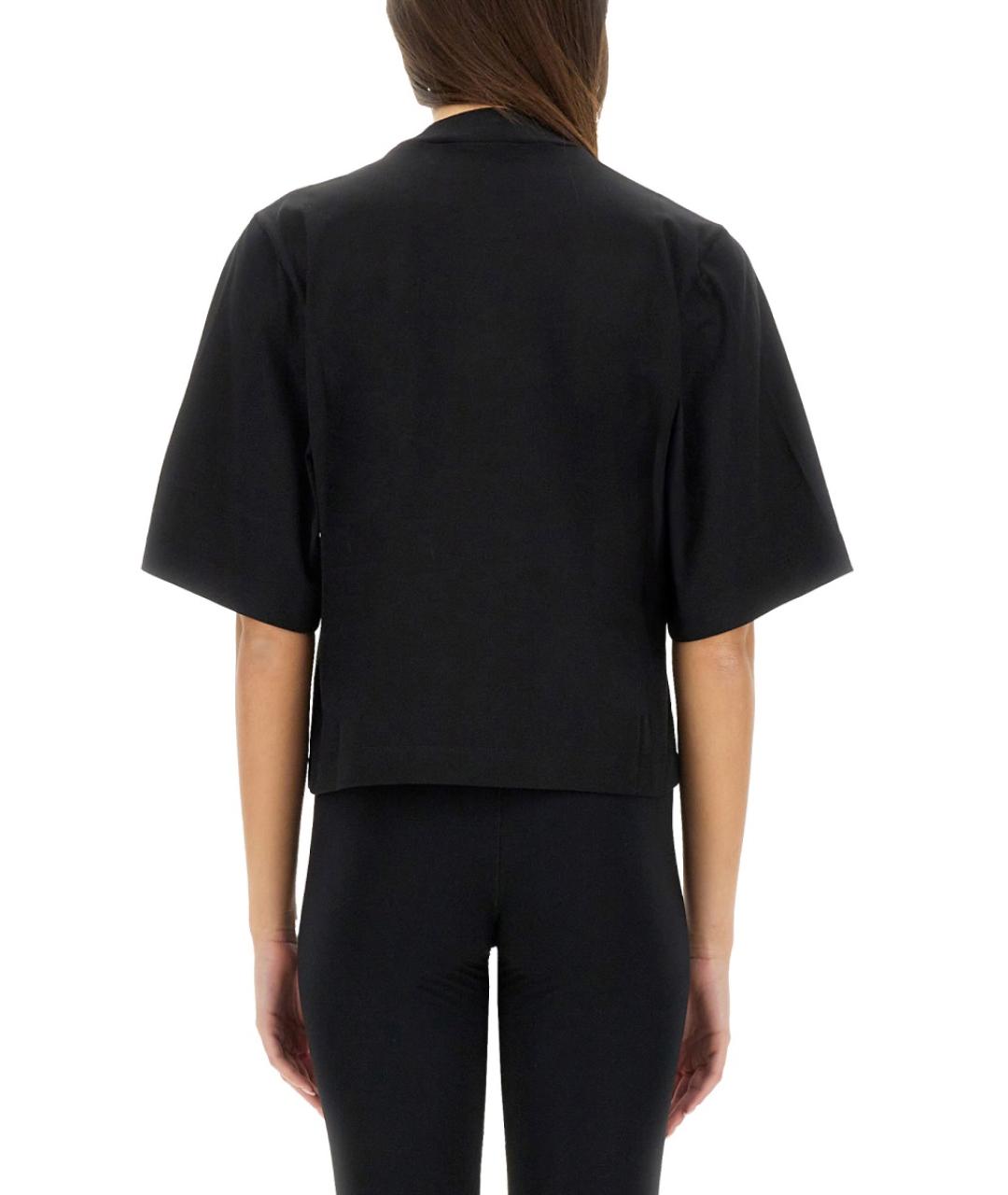 PALM ANGELS Черная хлопковая футболка, фото 4