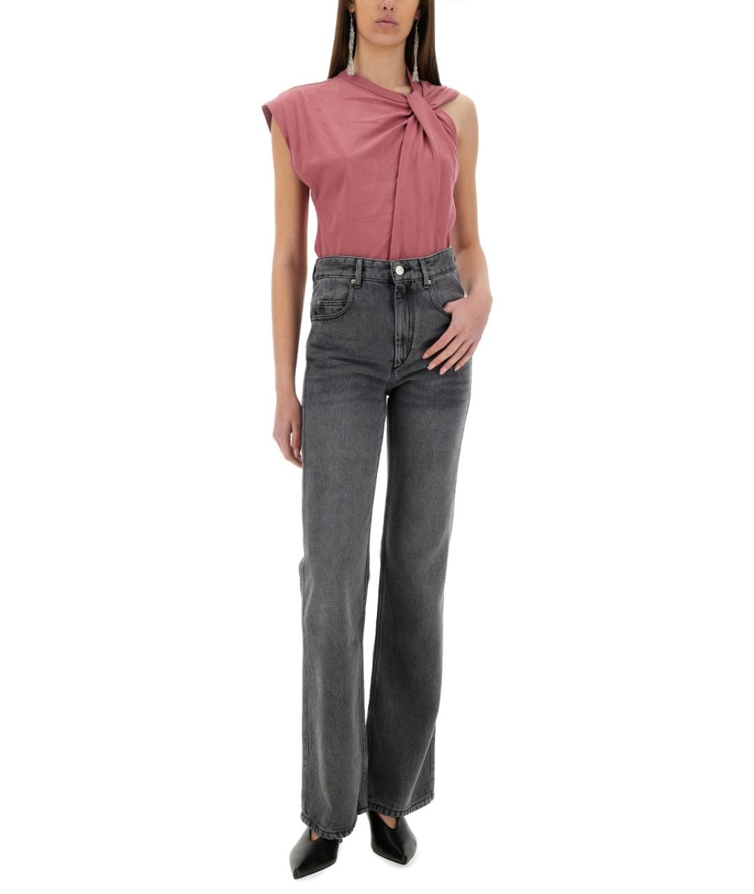 ISABEL MARANT Серые прямые джинсы, фото 3